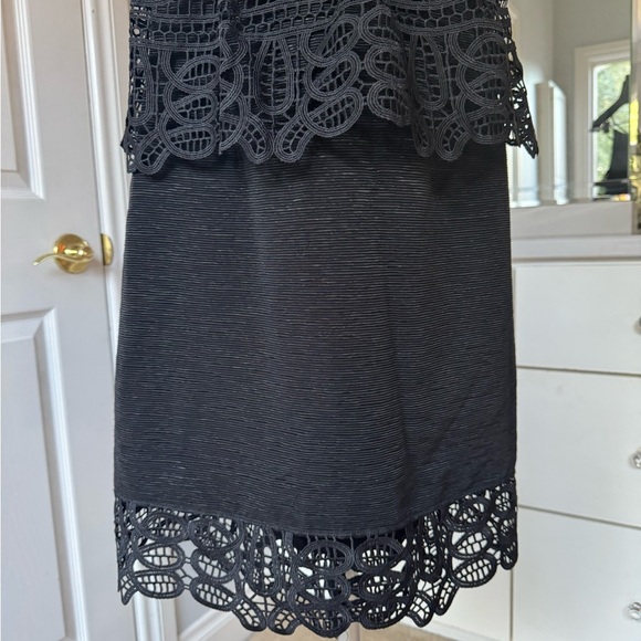 Gianni Bini Elegant Black Lace Peplum Dress US 4 - Picture 15 of 17